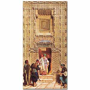 Carl Haag Kahirede Şeyh Said Dergahının Girişi