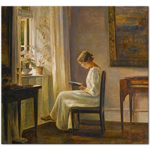Carl Vilhelm Holsoe Sabah Işığında Okuma