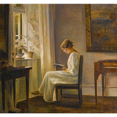 Carl Vilhelm Holsoe Sabah Işığında Okuma