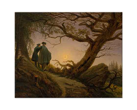 Caspar David Friedrich Ayışığında İki Adam