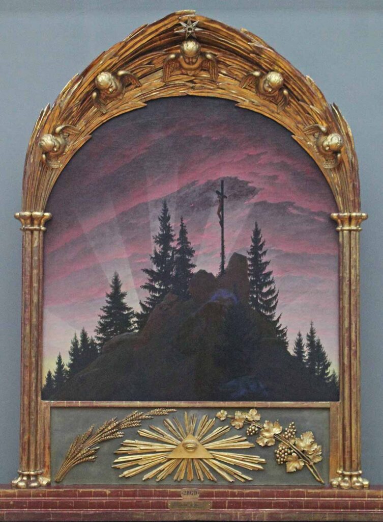 Caspar David Friedrich Dağlarda Çarmıh