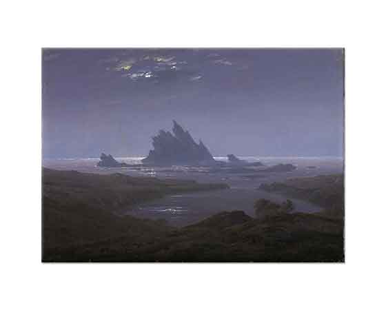 Caspar David Friedrich Deniz Kenarında Kayalık Resif