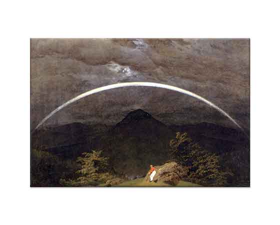 Caspar David Friedrich Gökkuşağı ve Dağlar