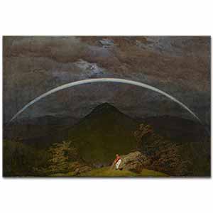 Caspar David Friedrich Gökkuşağı ve Dağlar