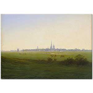 Caspar David Friedrich Greifswald'da Çayırlar