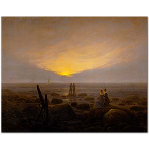 Caspar David Friedrich Deniz Üstüne Ay Doğuşu