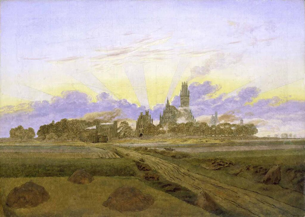 Caspar David Friedrich Neubrandenburg'da Yangın