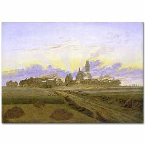 Caspar David Friedrich Neubrandenburg'da Yangın