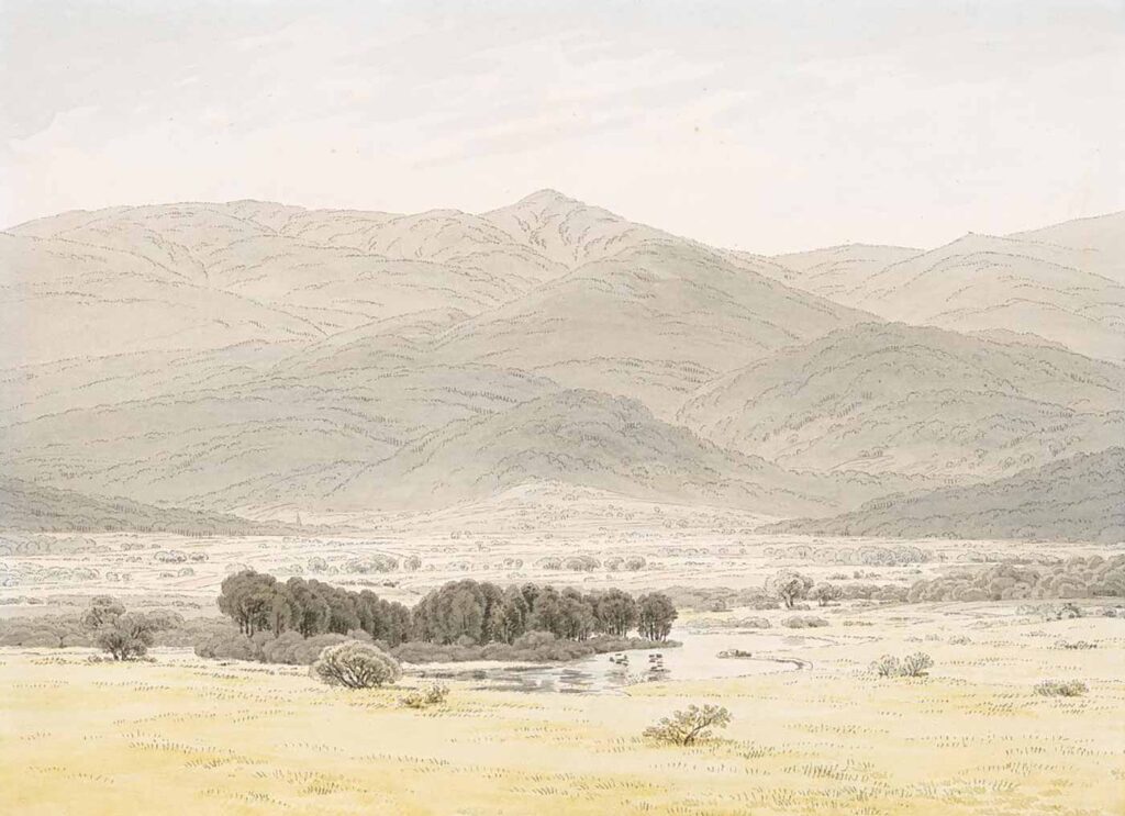 Caspar David Friedrich Riesengebirge'de Manzara