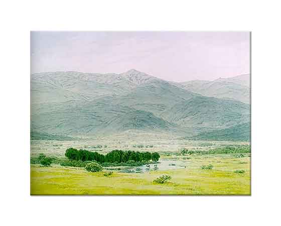 Caspar David Friedrich Riesengebirge'de Manzara