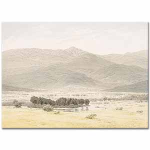 Caspar David Friedrich Riesengebirge'de Manzara