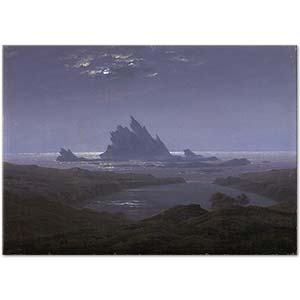 Caspar David Friedrich Deniz Kenarında Kayalık Resif