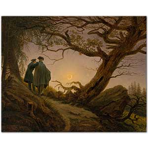 Caspar David Friedrich Ayışığında İki Adam