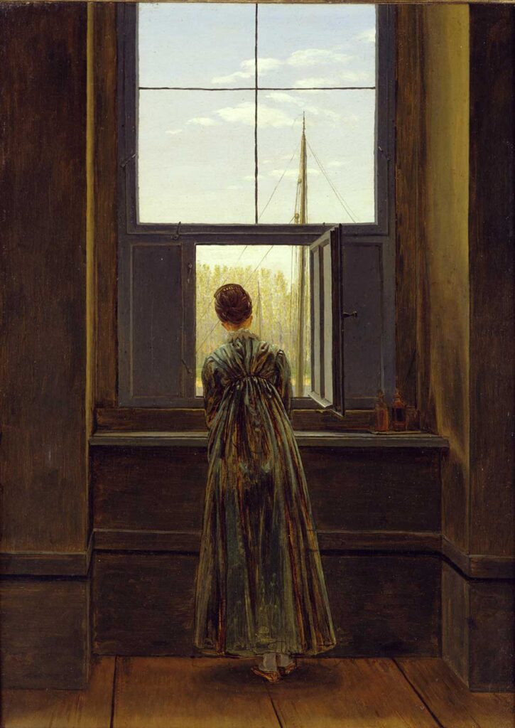 Caspar David Friedrich Pencerede Kadın