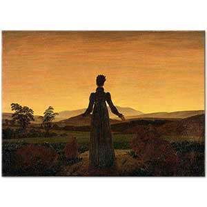 Caspar David Friedrich Gün Doğumundan Önce Kadın