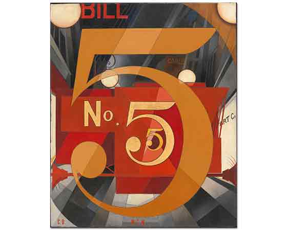 Charles Demuth Altın içindeki 5 Figürü