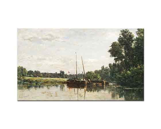 Charles Francois Daubigny Oise'de Tekneler