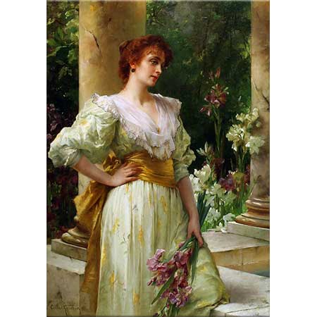 Conrad Kiesel Beyaz Elbiseli Kadın