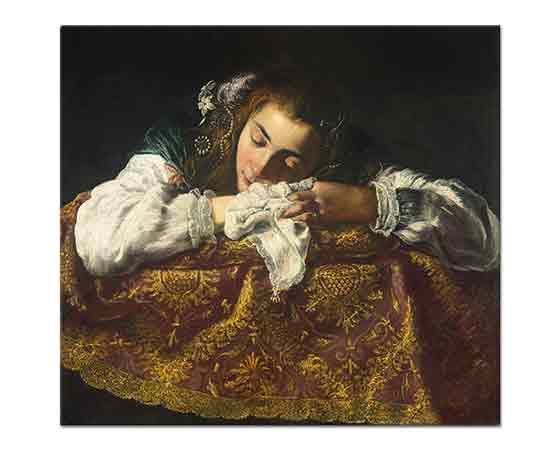 Domenico Fetti Uyuyan Kız - Sleeping Girl