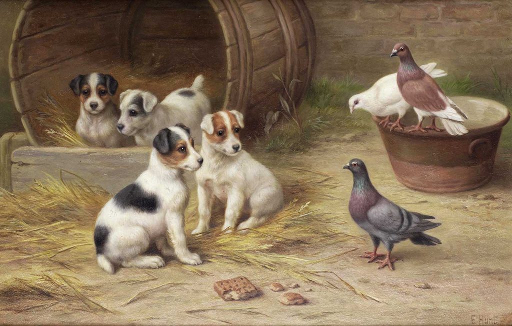 Edgar Hunt Köpek Yavruları