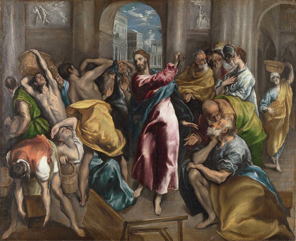 El Greco İsa Tacirleri Tapınaktan Kovarken