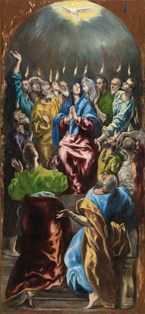 El Greco Göğe Kutsal Ruhun İnişi