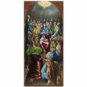 El Greco Göğe Kutsal Ruhun İnişi
