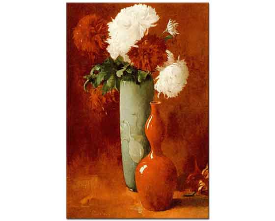 Emil Carlsen Vazolar ve Çiçekler