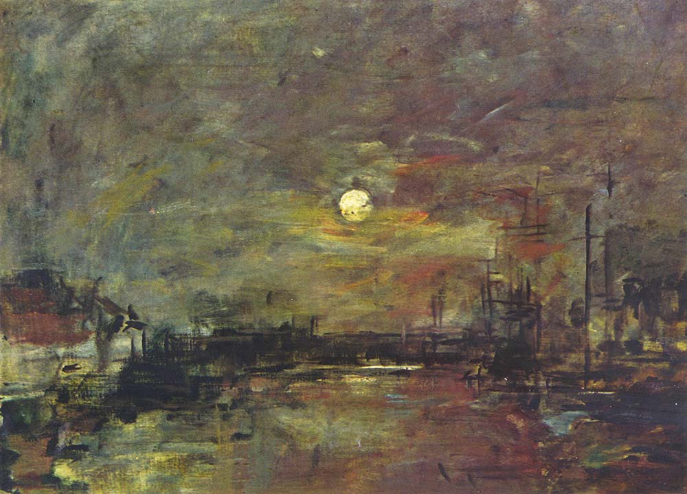 Eugene Boudin Le Havre Limanında Akşam