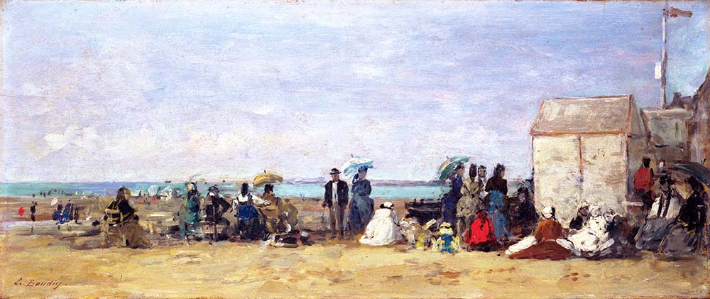 Eugene Boudin Trouville Sahili Manzarası