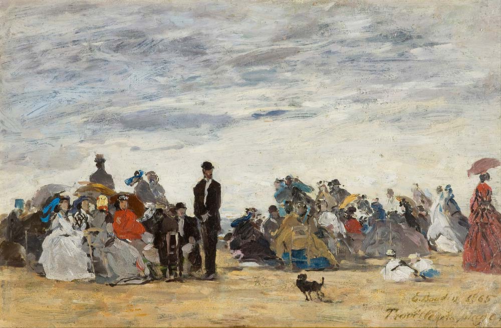 Eugene Boudin Troville Sahili