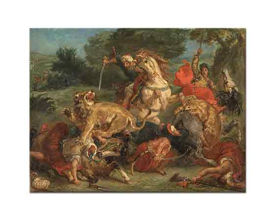 Eugene Delacroix Aslan Avı