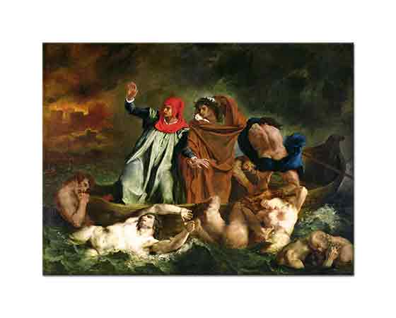 Eugene Delacroix Dante'nin Teknesi