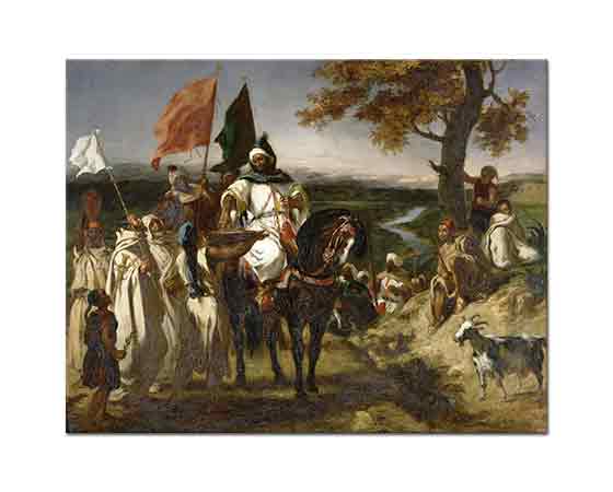 Eugene Delacroix Faslı Şeyh Kabilesini Ziyaret ederken