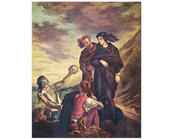 Eugene Delacroix Mezarlıkta Hamlet ve Horatio