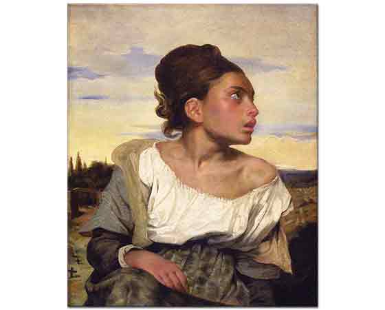 Eugene Delacroix Mezarlıkta Yetim Çocuk