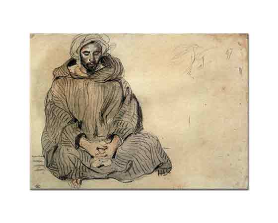 Eugene Delacroix Oturan Arap