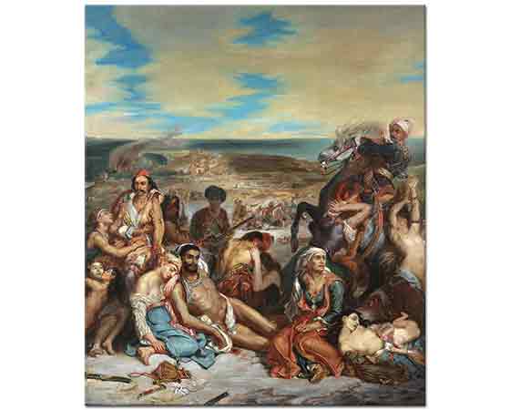 Eugene Delacroix Sakız Adası Katliamı