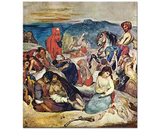 Eugene Delacroix Sakız Adasında Katliam