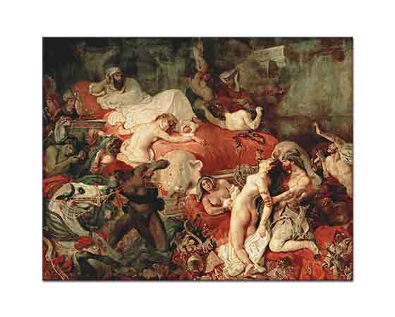 Eugene Delacroix Sardanapalus'un ölümü