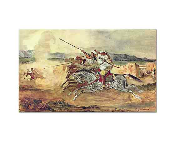 Eugene Delacroix Şehir önünde Savaş Oyunları