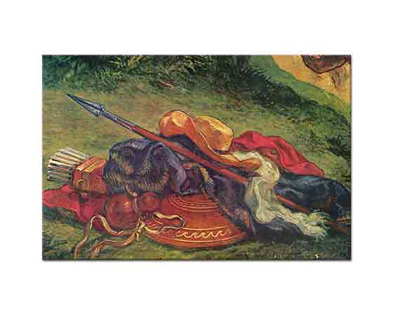 Eugene Delacroix Yakup'un Melekle Savaşından Detay