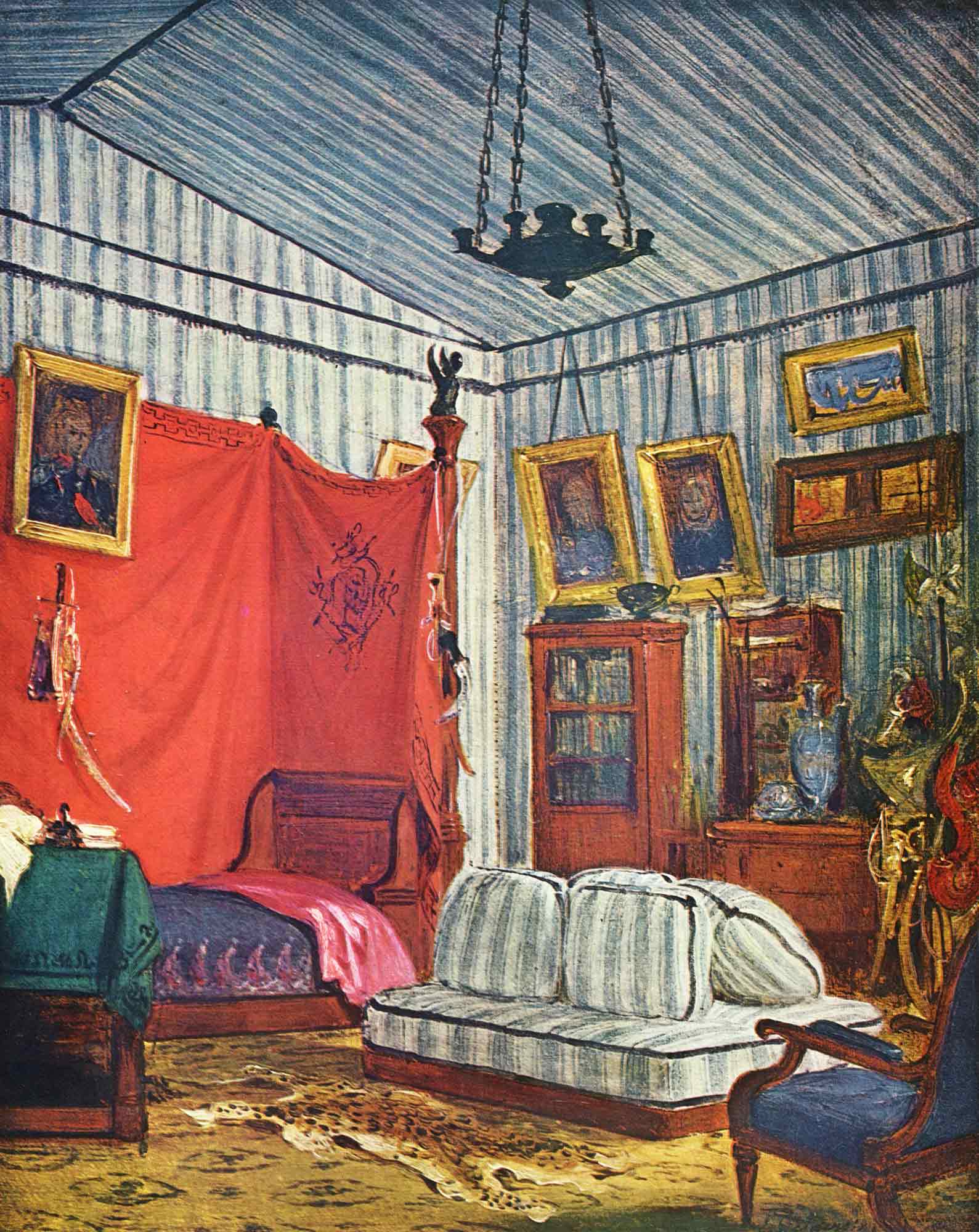 Eugene Delacroix Yatak Odası tablosu istanbul sanat evi