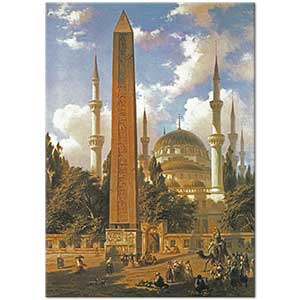 Eugene Flandin Dikilitaş ve Sultan Ahmet Camii