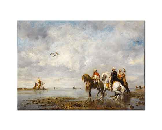 Eugene Fromentin Şahinli Arap Avcılar Sahrada