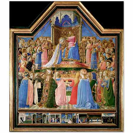 Fra Angelico Maria'nın Taç Giyme Töreni