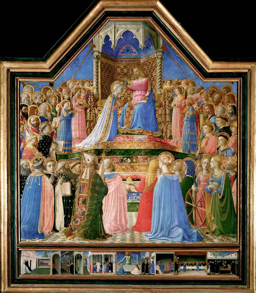 Fra Angelico Maria'nın Taç Giyme Töreni