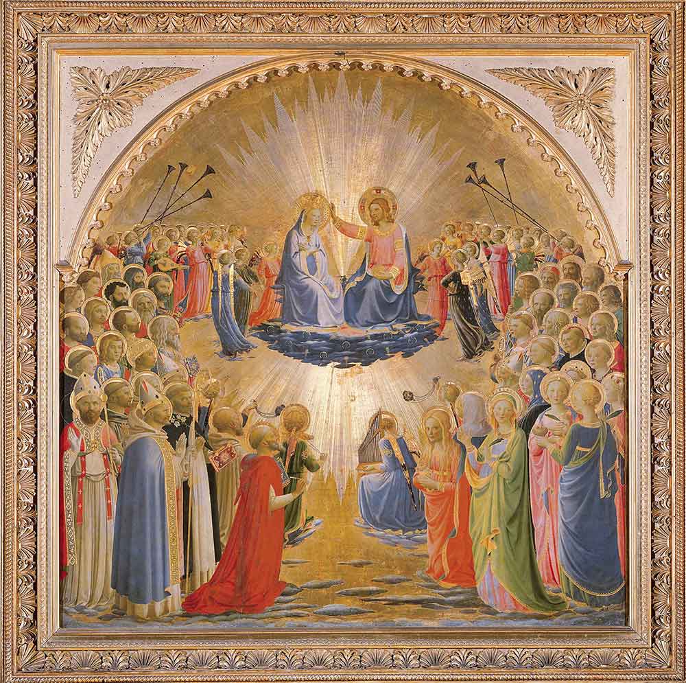 Fra Angelico Maria'nın Taç Giyme Töreninden