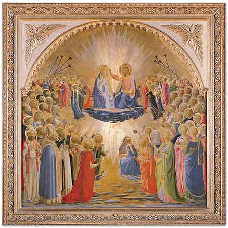 Fra Angelico Maria'nın Taç Giyme Töreninden