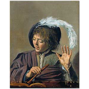 Frans Hals Şarkı Söyleyen Flütçü